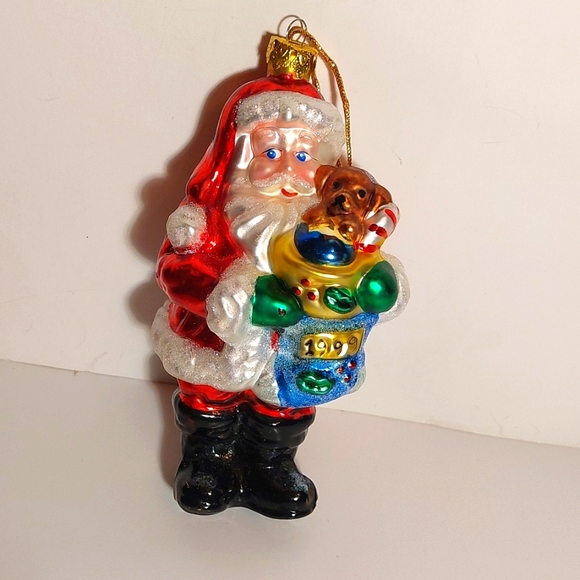 Vintage GLASS CHRISTMAS ORNAMENT 1999 LIMITED EDITION - Picture 1 of 8